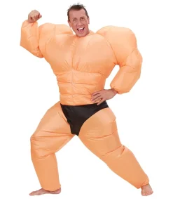 Oppusteligt bodybuilder kostume