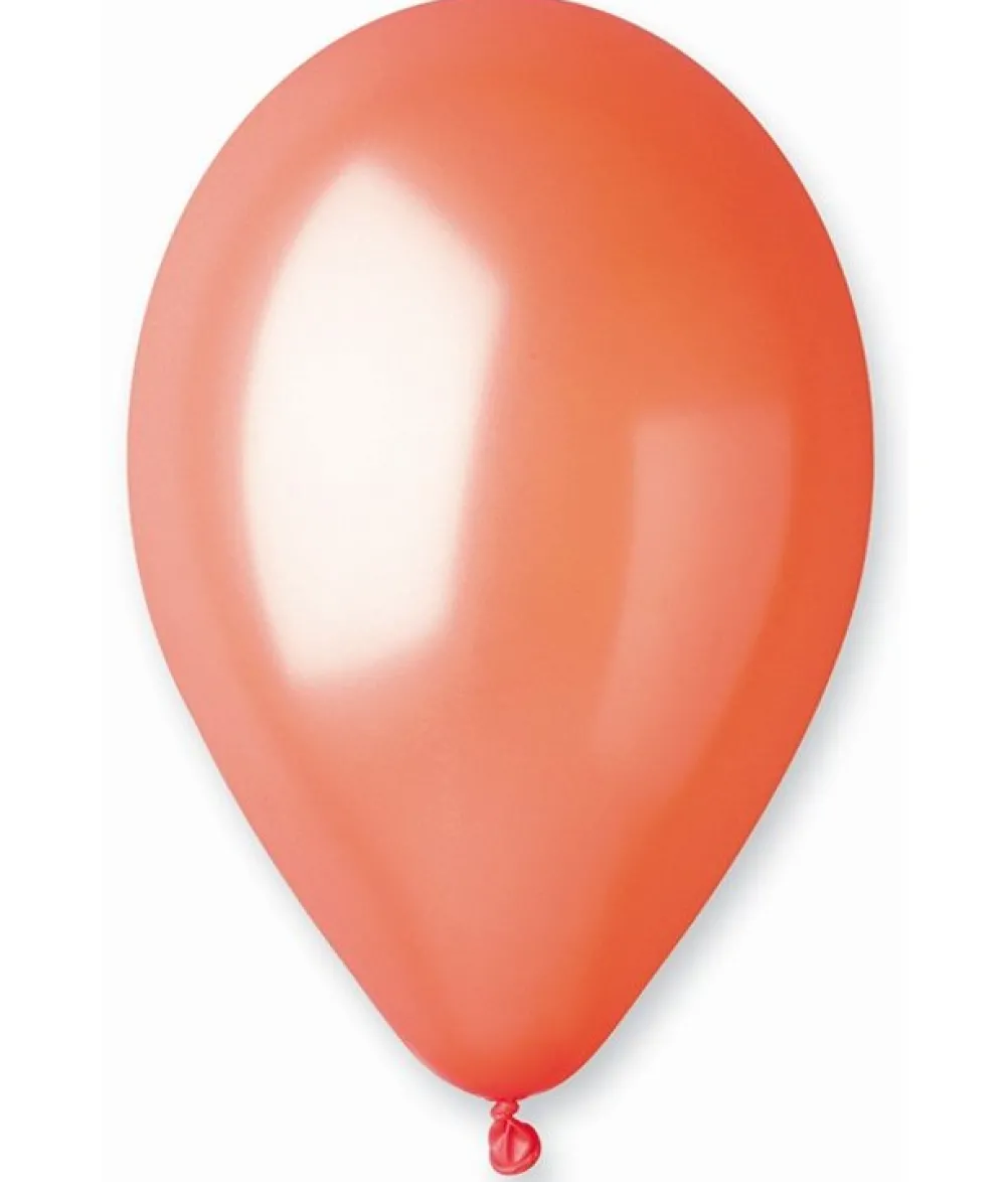 Orange ballon, metallic