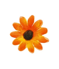 Orange deko marguritter, 5 cm