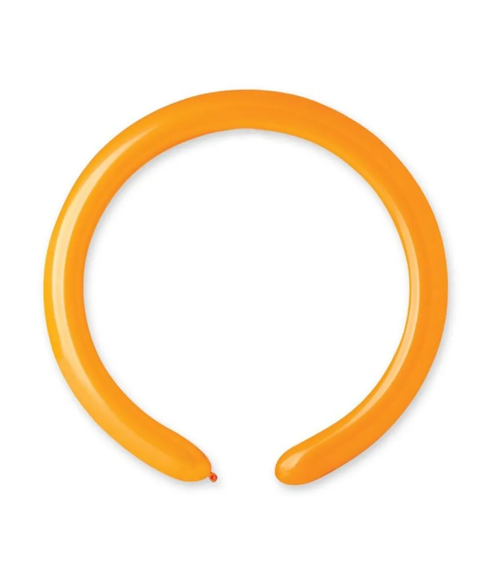 Orange modellerballoner, 100 stk