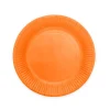 Orange paptallerkner, 18cm 20 stk