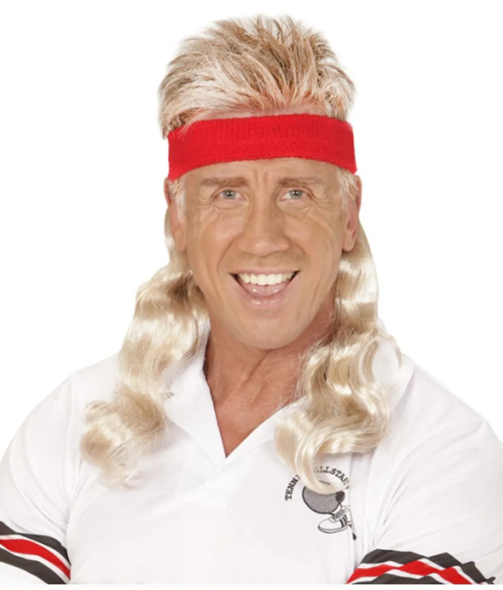 Pandebånd med hår, blond