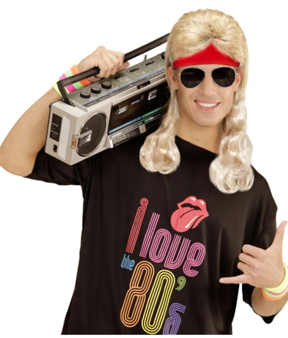 Pandebånd med hår, blond