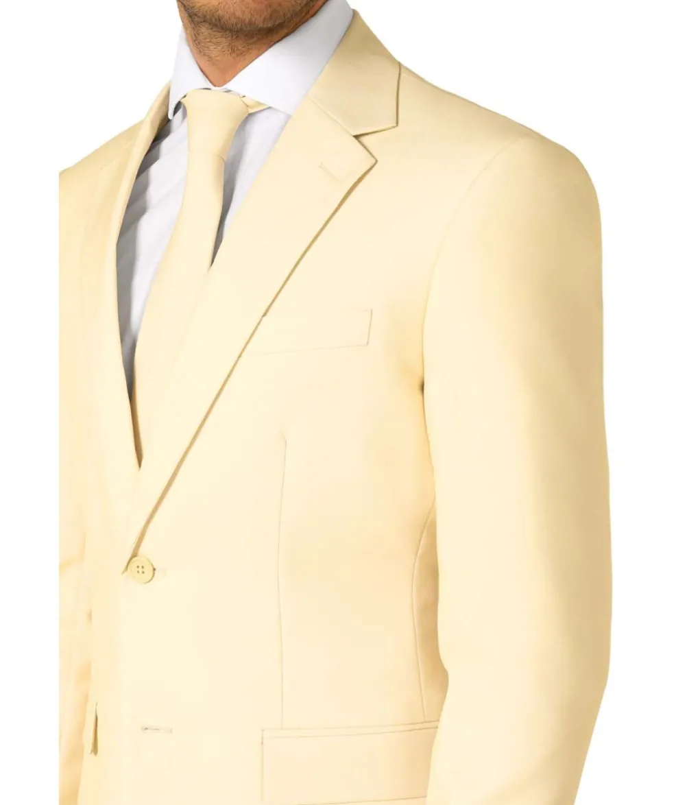 Pastelgult jakkesæt OppoSuits