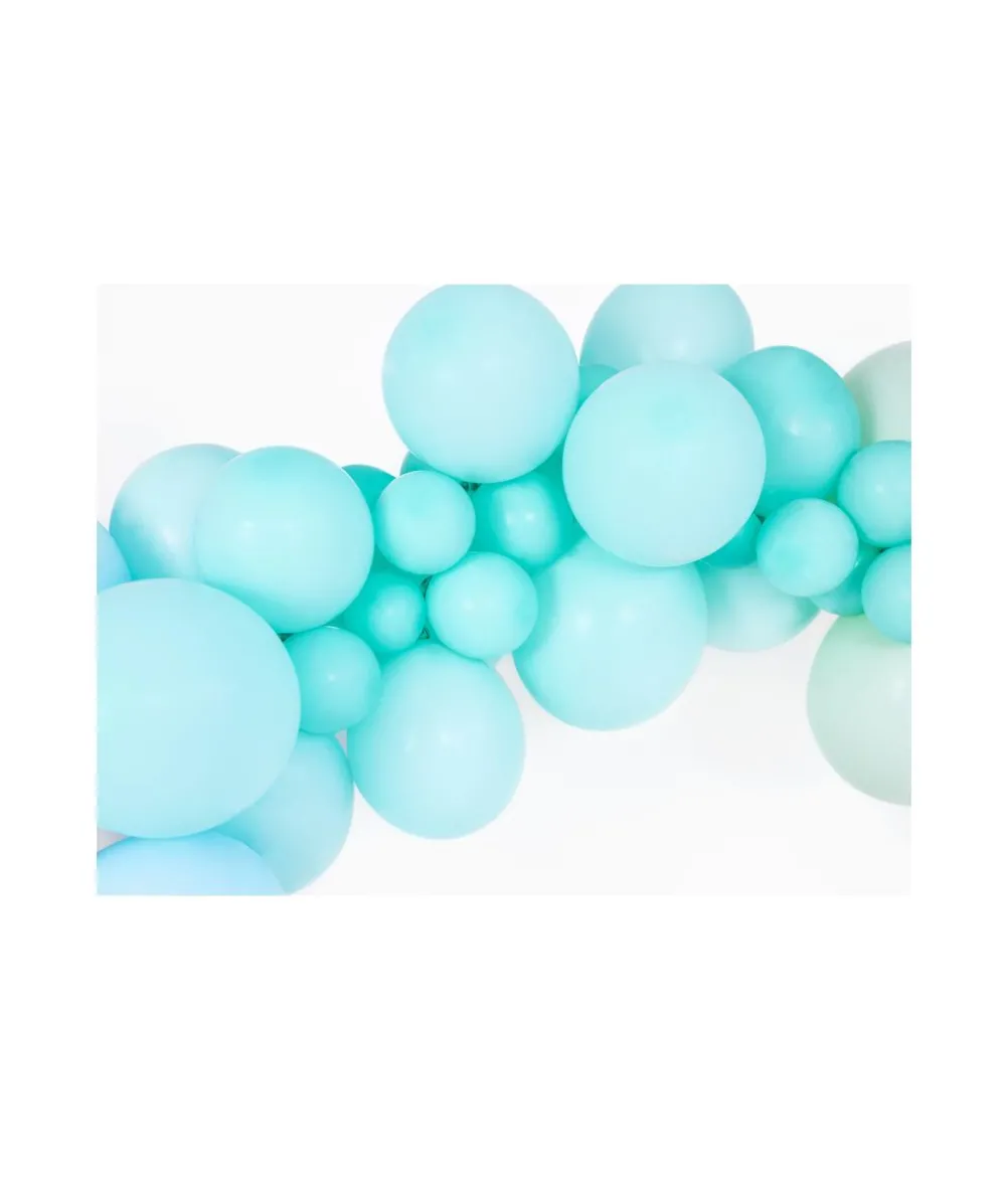 Pastel lys mint balloner, 100 stk 5"
