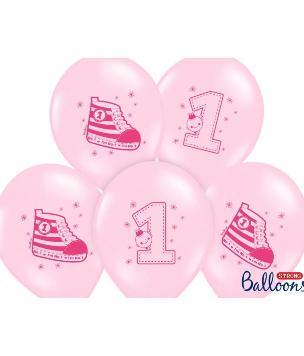 Pastel pink balloner med sko