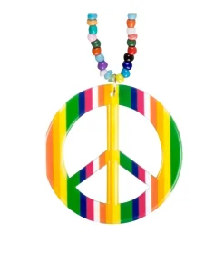 Peace halskæde regnbue