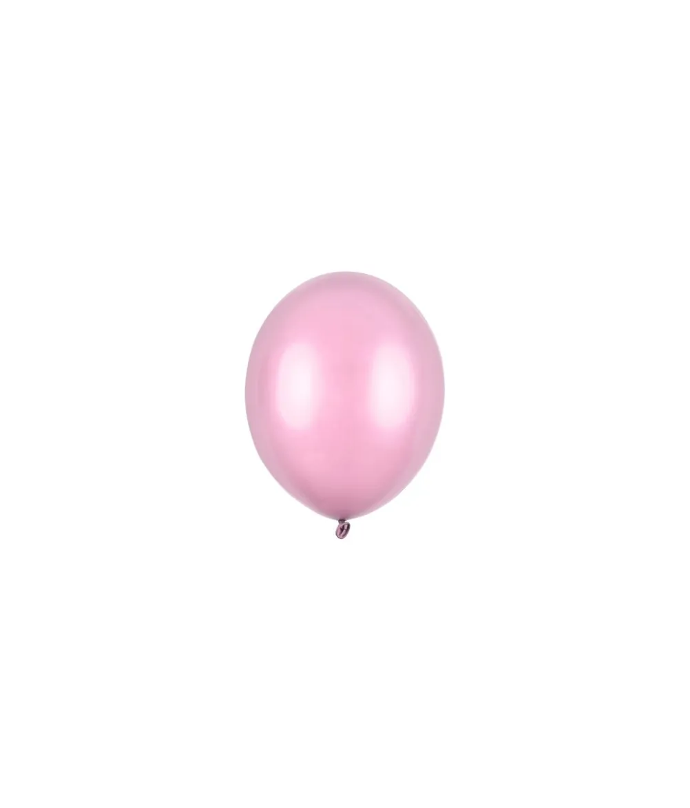 Pink balloner, 100 stk metallic 5"