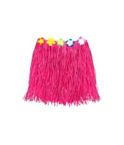 Pink bastskørt, 40 cm