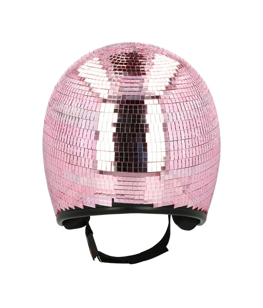 Pink diskokugle hjelm