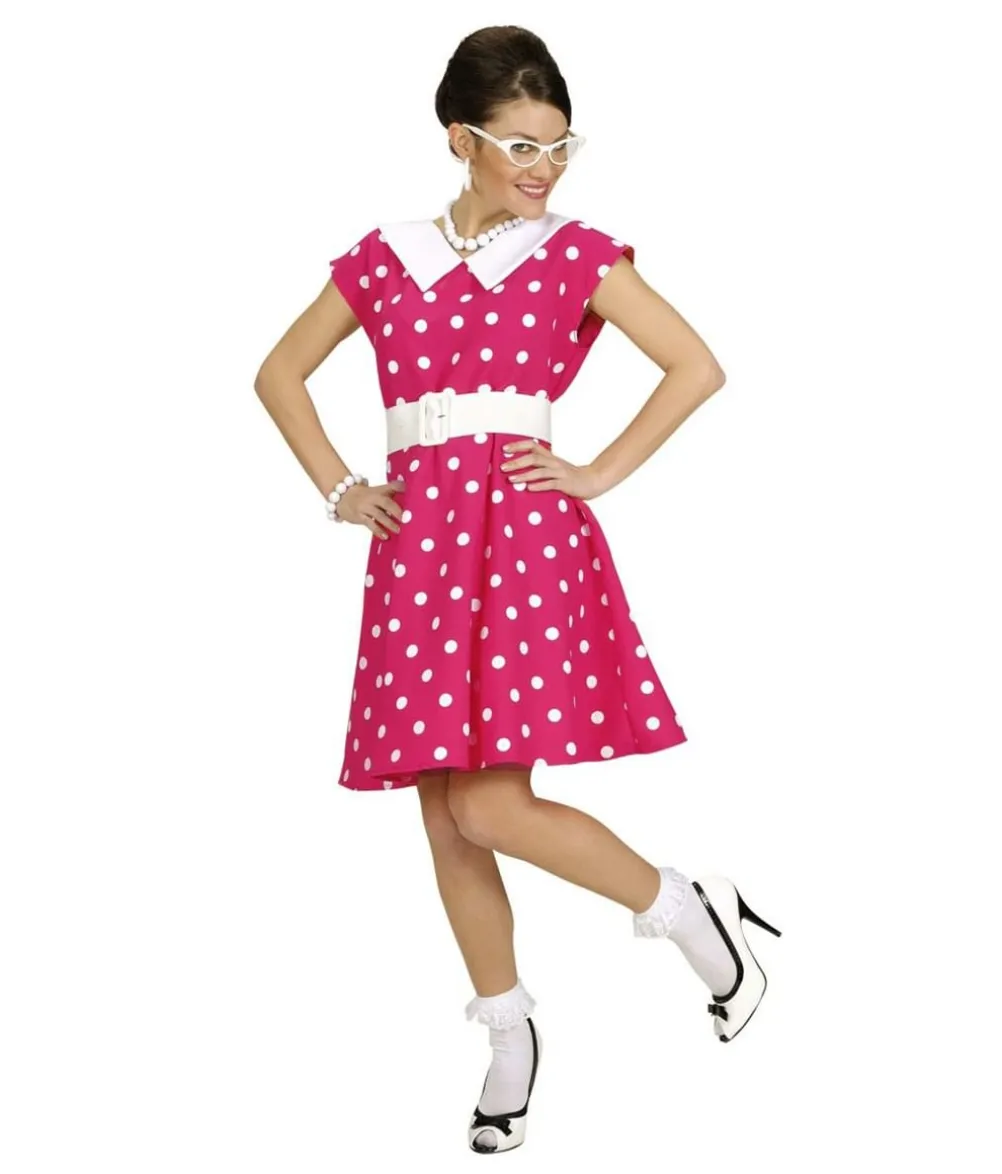 Pink 50er kjole kostume