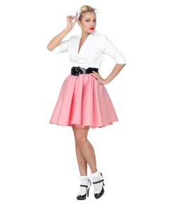 Pink 50er nederdel
