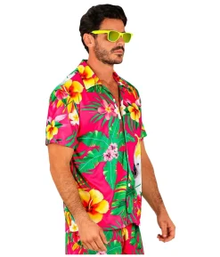 Pink hawaii skjorte