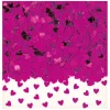 Pink hjerte konfetti, 14 g