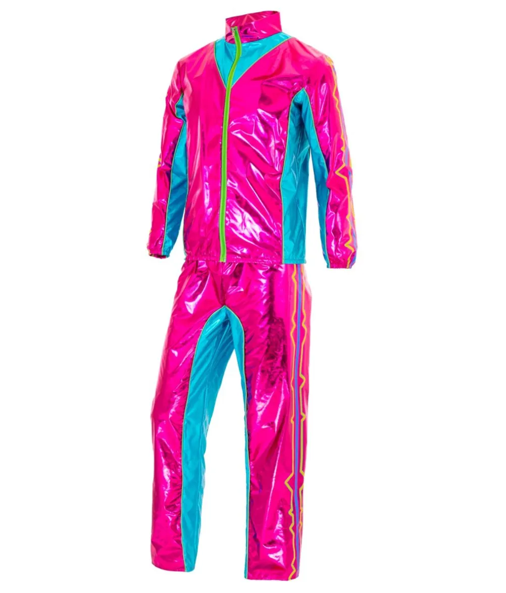 Pink metallic joggingdragt