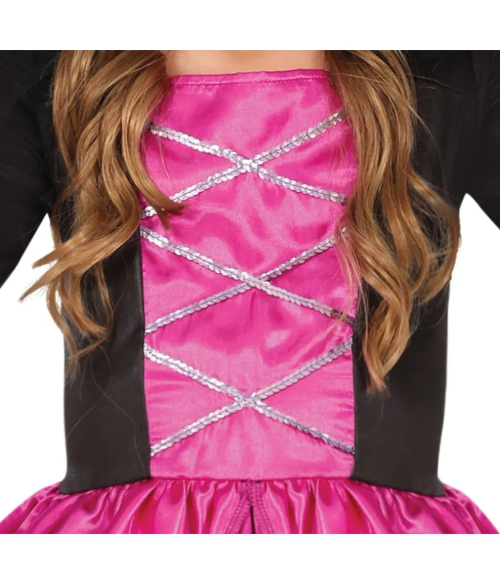 Pink ond fe kostume til piger