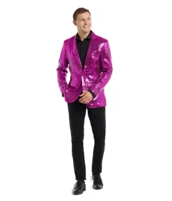 Pink pailletjakke