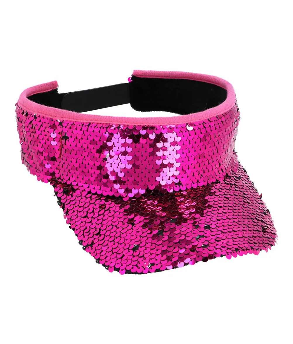 Pink paillet solskærm
