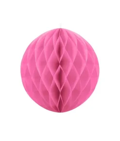 Pink papirvæv kugle, 10 cm