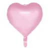 Pink pastel hjerte folieballon, 46 cm