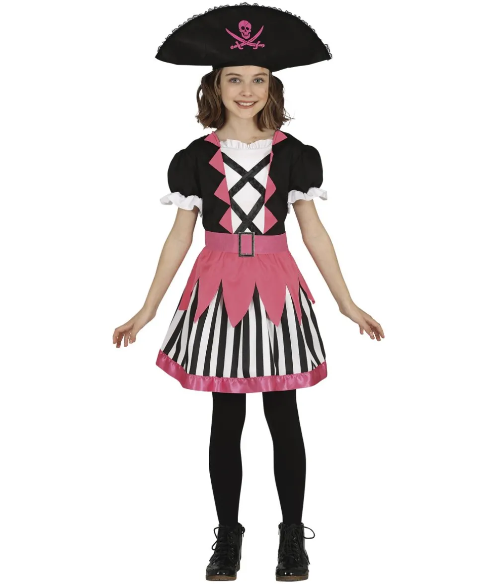 Pink pirat kostume til piger