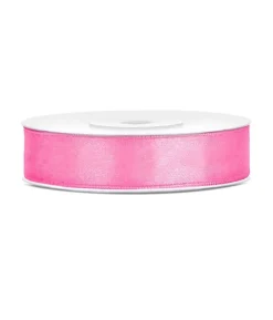 Pink satinbånd 12mm