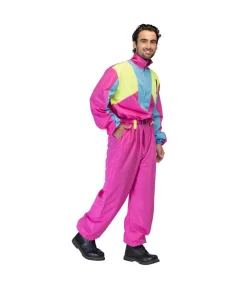 Pink skidragt kostume til mænd