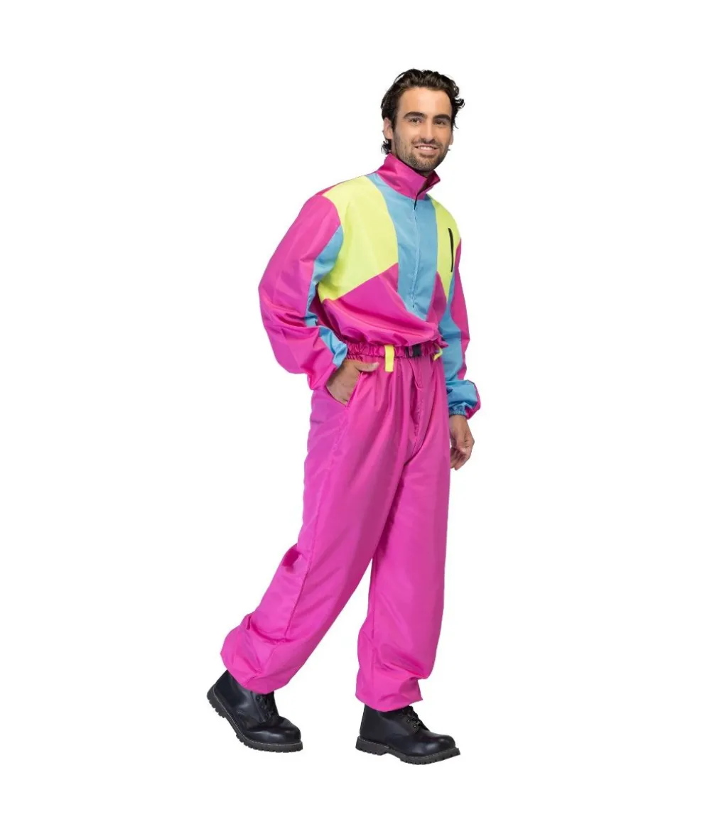 Pink skidragt kostume til mænd
