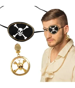 Pirat øjeklap med ørering