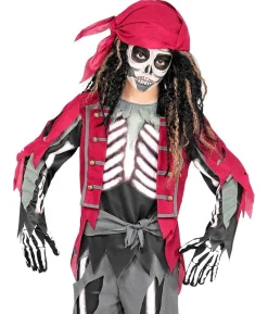 Pirat skelet kostume