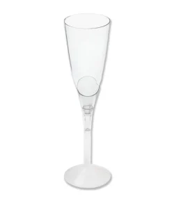 Plastik champagneglas, 6 stk