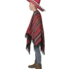 Poncho rød sort, børn