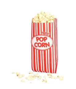 Popcorn papirposer, 8 stk