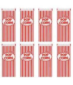 Popcorn papirposer, 8 stk