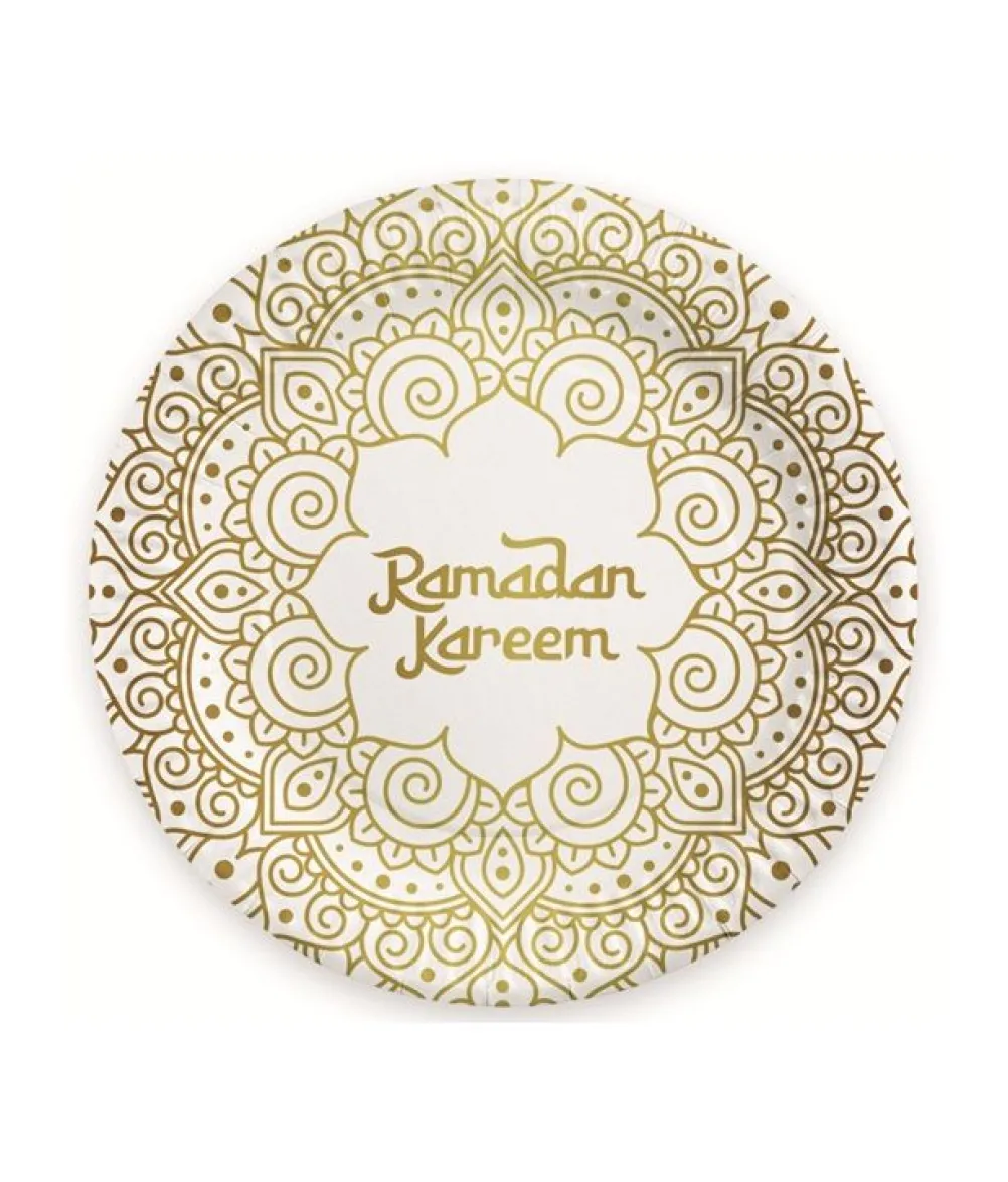 Ramadan kareem tallerkner, 8 stk