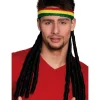 Rasta pandebånd med dreadlocks