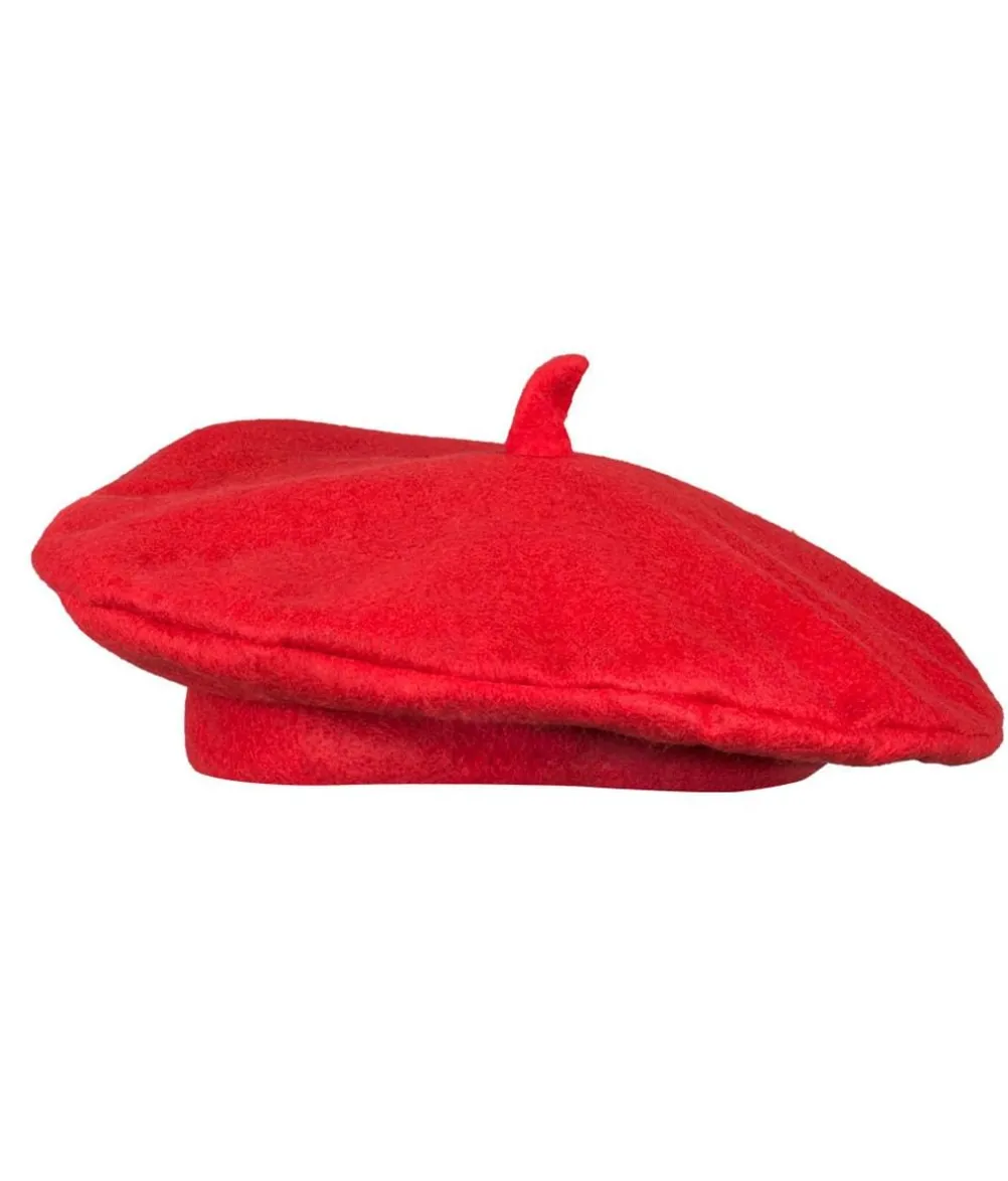 Rød baret