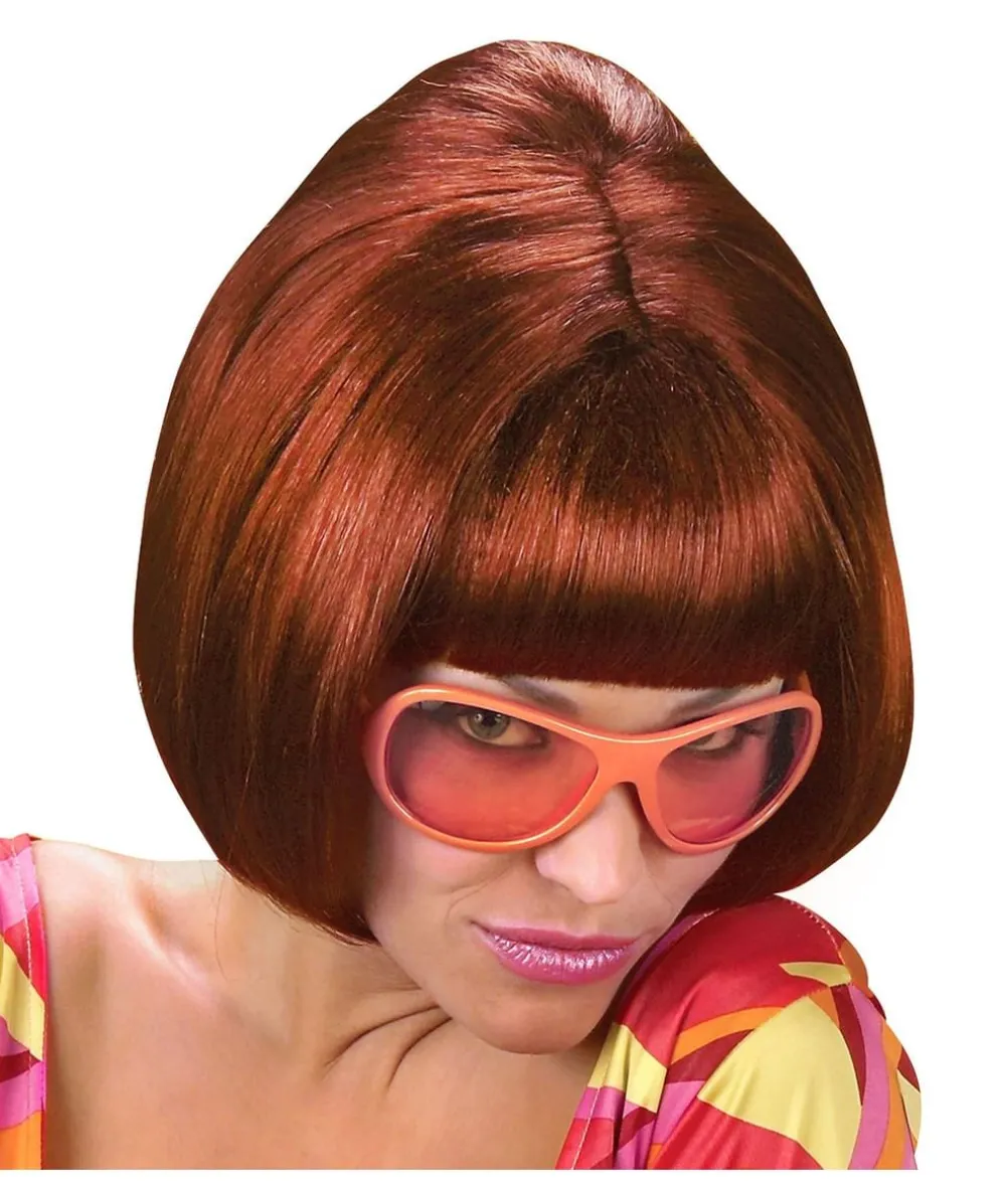 Rødbrun 70er paryk