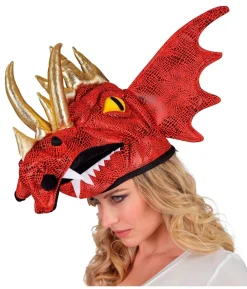 Rød drage hat