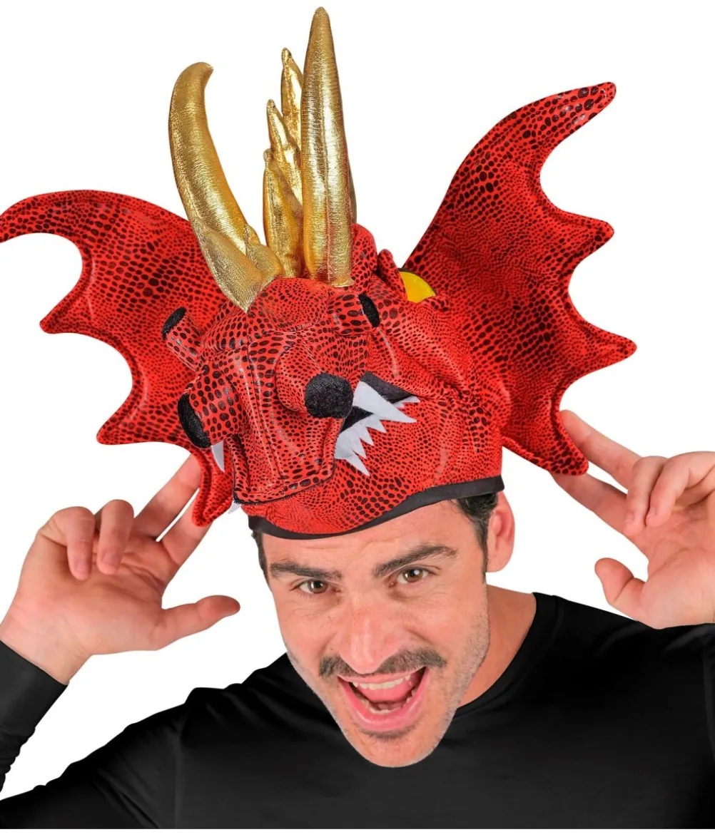 Rød drage hat