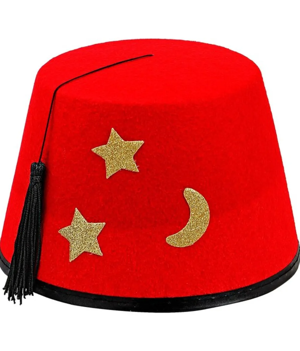 Rød Fez hat