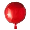 Rød folieballon, rund