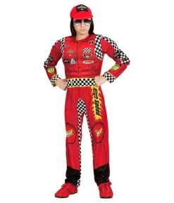 Rød Formel 1 kører kostume