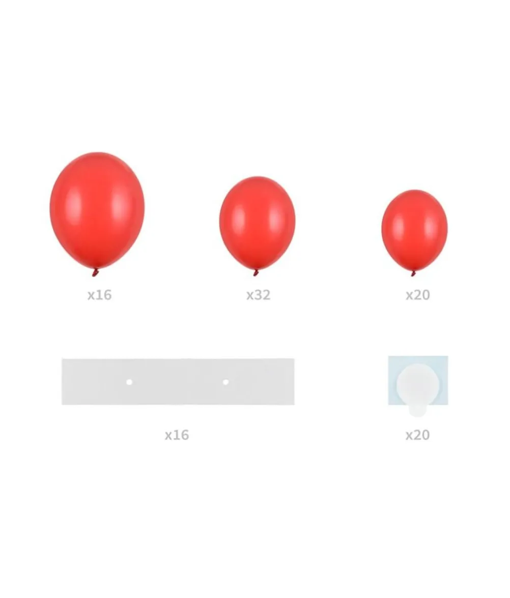 Rød hjerte ballondekoration