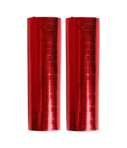 Rød metallic serpentiner, 2 stk