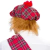 Rød Mr. Tartan hat