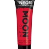 Rød neon UV krop og ansigstmaling, 12 ml