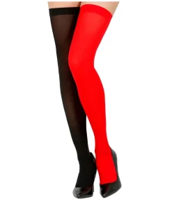 Rød og sort stockings