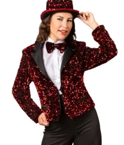 Rød pailletjakke, Luxe