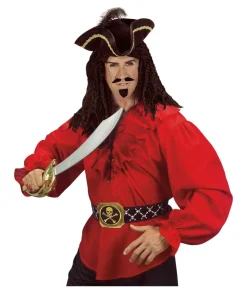 Rød piratskjorte